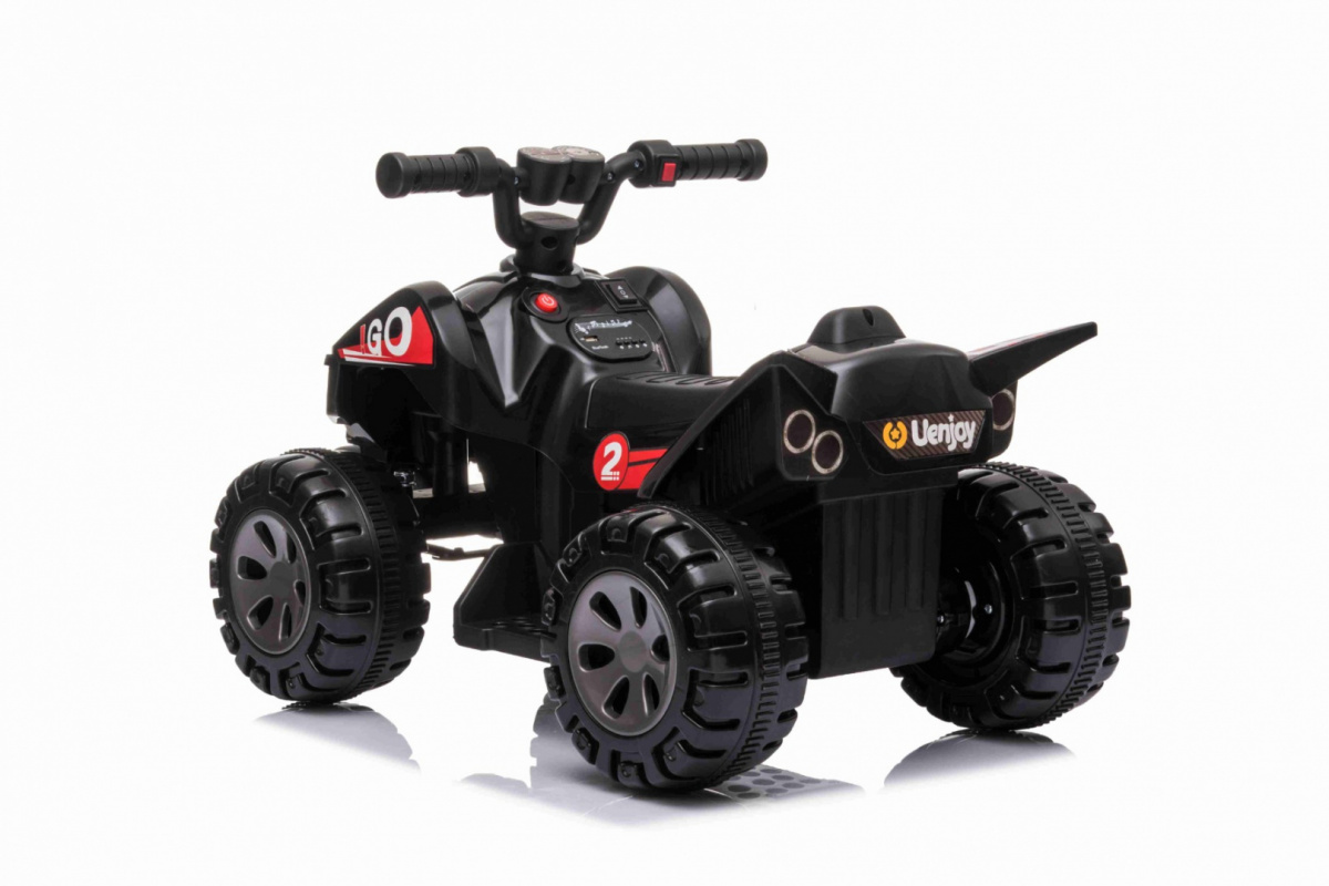 Mamido Dětská elektrická čtyřkolka The Fastest černá - Obrázek 2