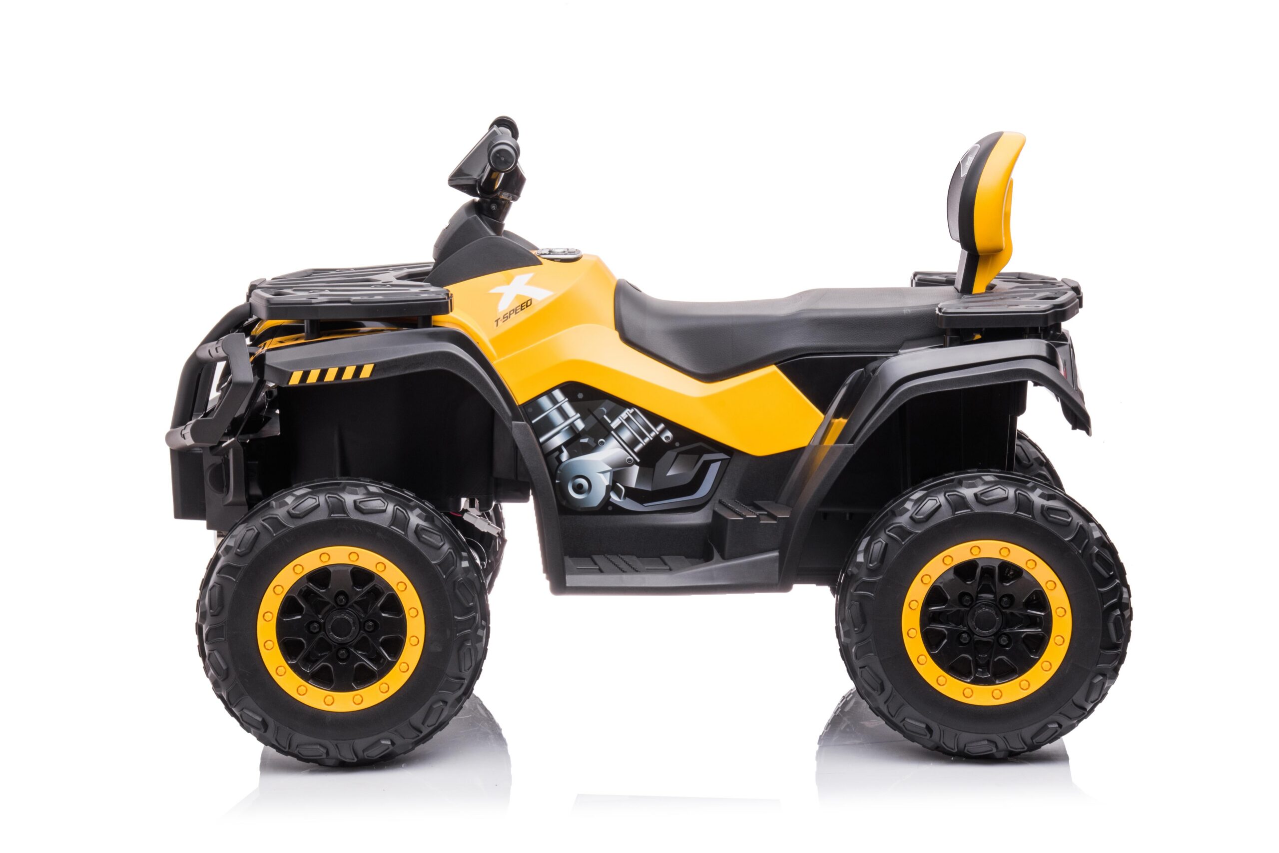 Mamido Dětská elektrická čtyřkolka XT-Speed 4x80W 24V žlutá - Obrázek 2
