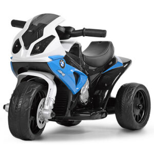 Mamido Dětská elektrická motorka BMW S1000RR tříkolka modrá