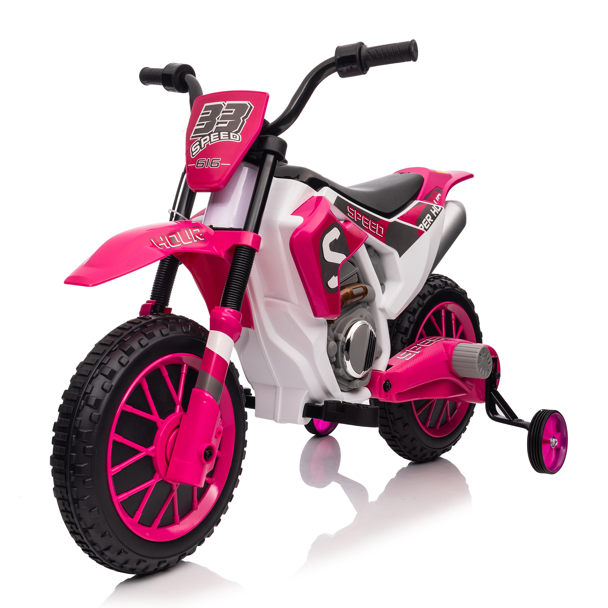 Mamido Dětská elektrická motorka XMX616 růžová | EVA kola | 12V 7Ah
