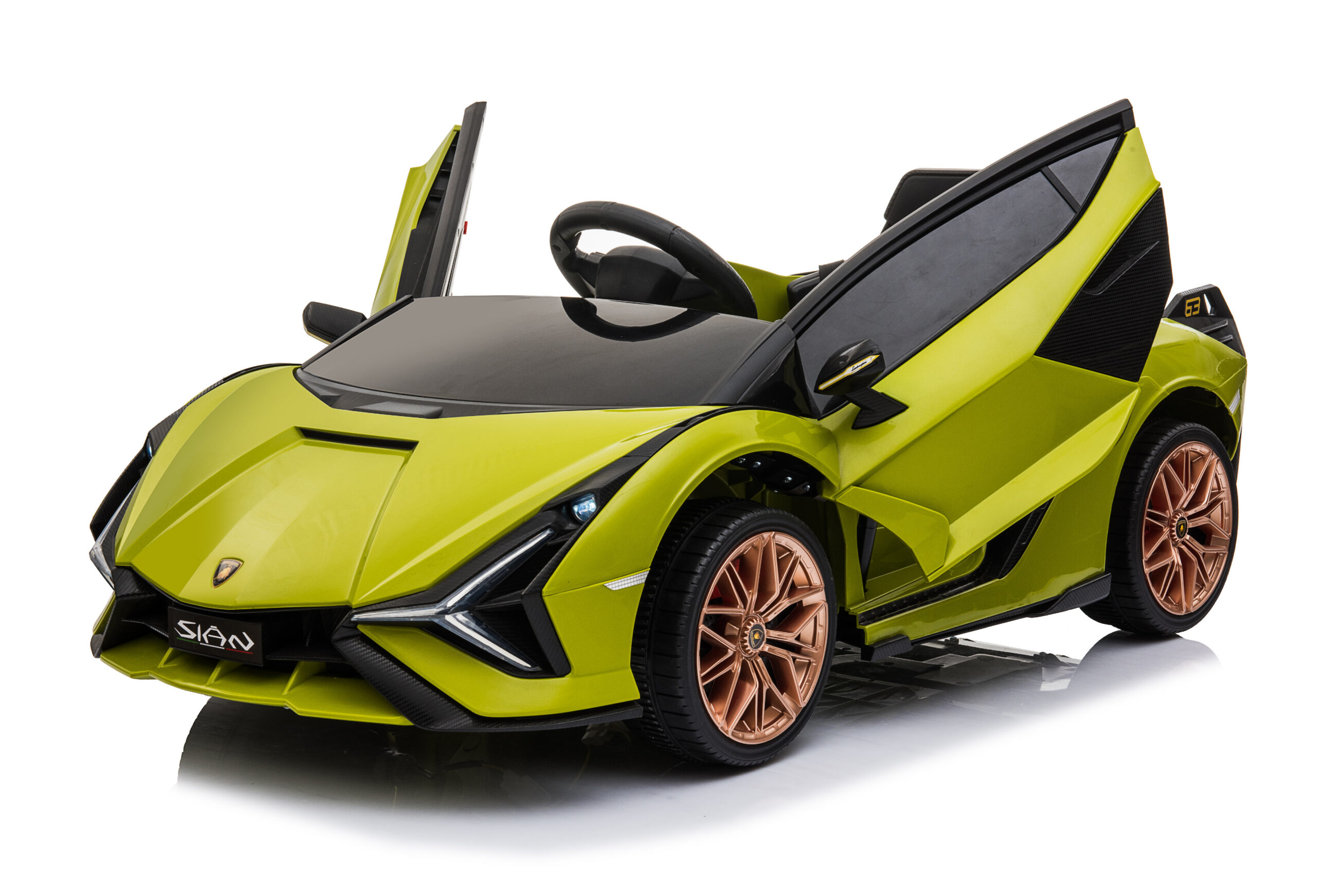 Mamido Dětské elektrické auto Lamborghini Sián zelené - Obrázek 2