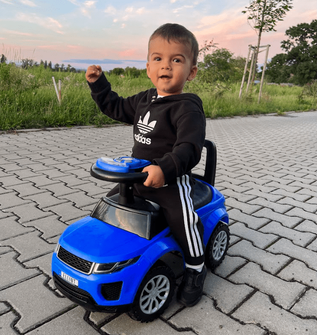 Mamido Dětské odrážedlo auto Range Rover styl modré Gumová kola - Obrázek 2