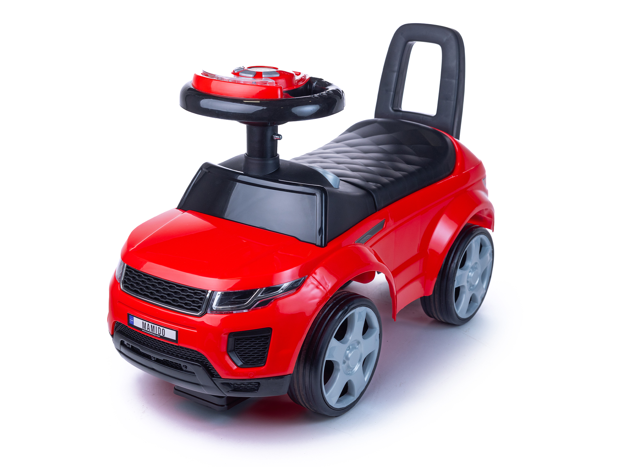Mamido Dětské odrážedlo auto Range Rover style červené Gumová kola