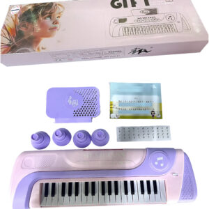 Mamido Dětský elektrický keyboard 37 kláves fialový