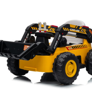 Mamido Dětský elektrický nakladač CAR-26A žlutý | 4x4 | RC 2.4Ghz | EKO kůže | 12V10Ah
