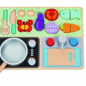 Mamido Dřevěný kuchyňský set – Malý šéfkuchař