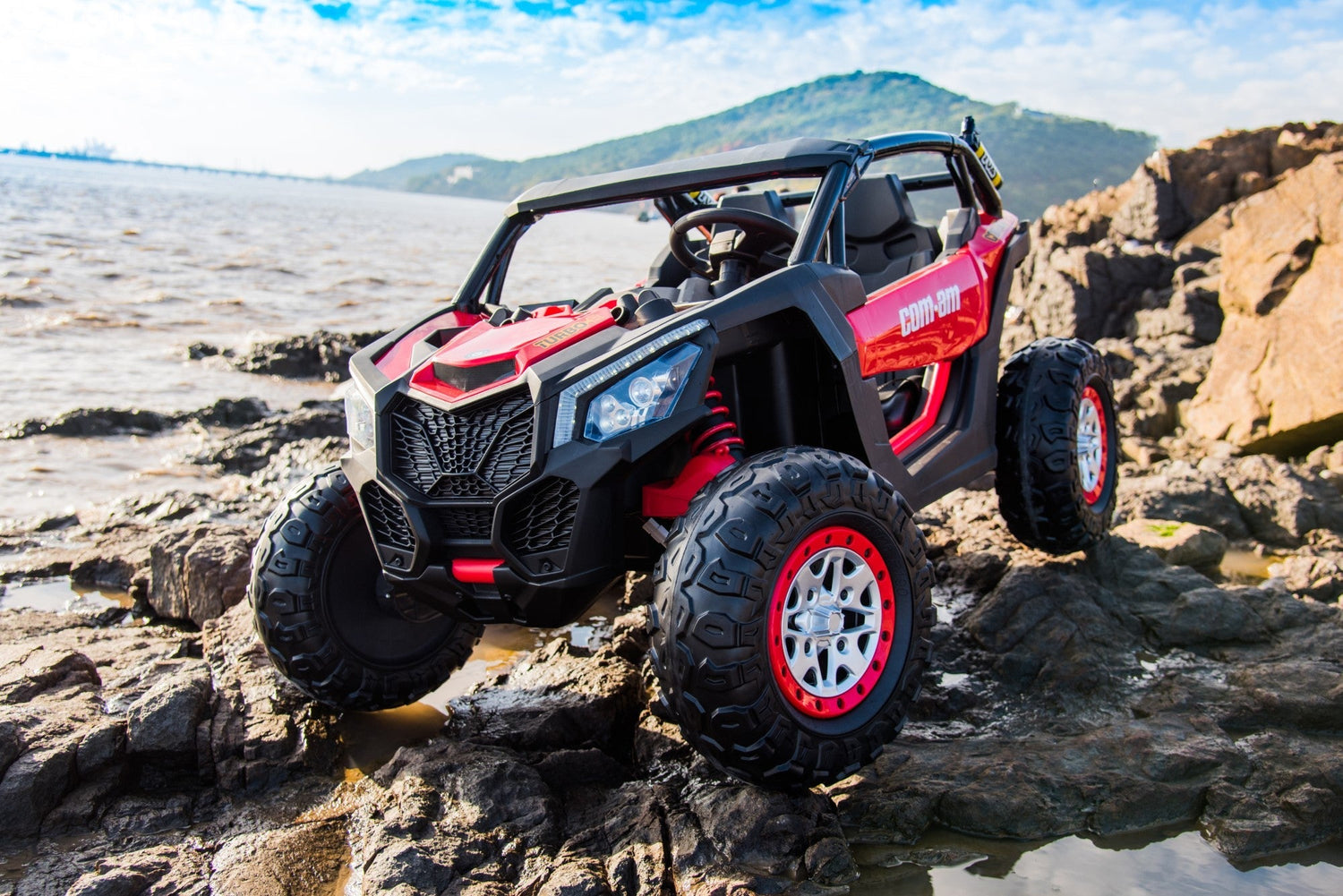 Mamido Elektrické autíčko Buggy Turbo 24V 4x200W červené - Obrázek 2
