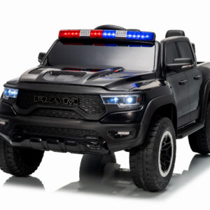 Mamido Elektrické autíčko Dodge Ram černé s majáky 4x4 | 12V10Ah