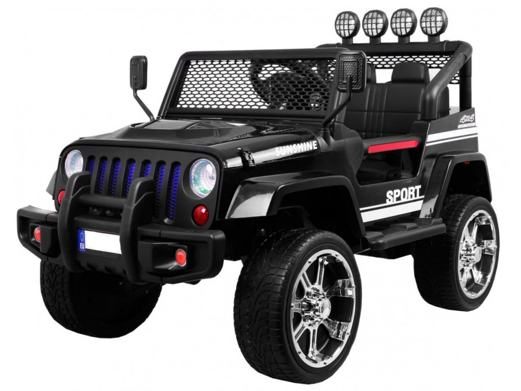 Mamido Elektrické autíčko Jeep Raptor 4x4 12V10Ah černé