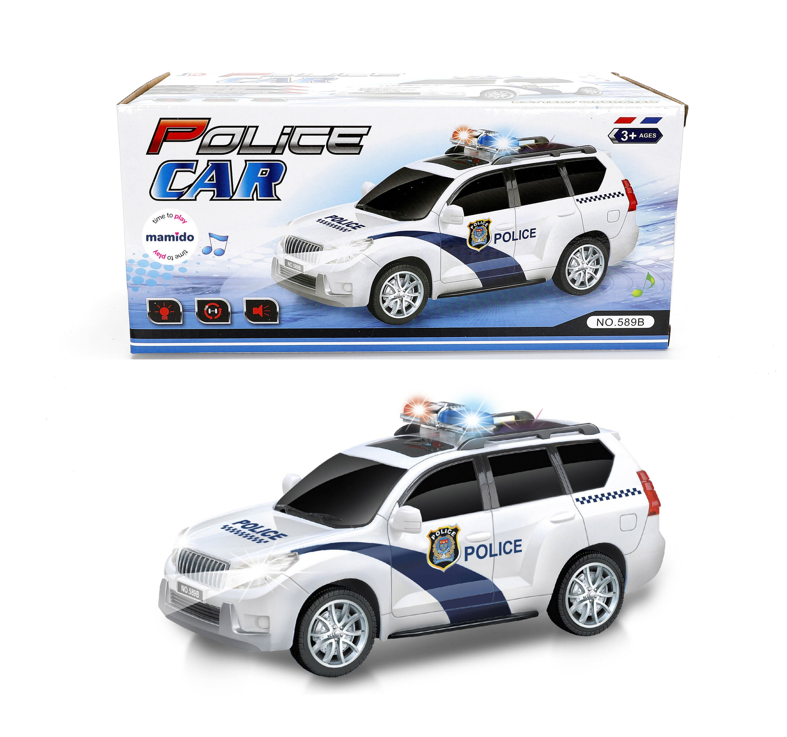 Mamido Interaktivní policejní auto se světly a zvuky MT1553
