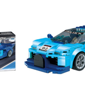 Mamido Konstrukční stavebnice sportovní auto Racing Champion 284 dílů modré