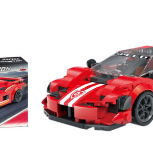 Mamido Konstrukční stavebnice sportovní auto Racing Champion 305 dílů červené