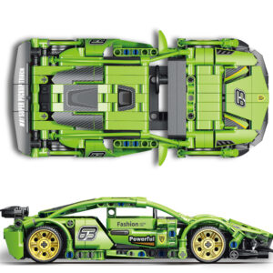 Mamido Konstrukční stavebnice sportovní auto Super Speed 385 dílů MT1133