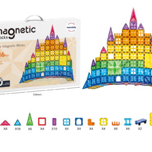 Mamido Magnetická stavebnice 116 dílů Diamond Castle MT1502