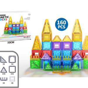 Mamido Magnetická stavebnice 160 dílů Rainbow XL