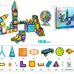 Mamido Magnetická stavebnice 168 dílů Diamond 4D MT1238