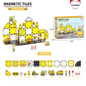 Mamido Magnetická stavebnice dopravní město 47 dílů