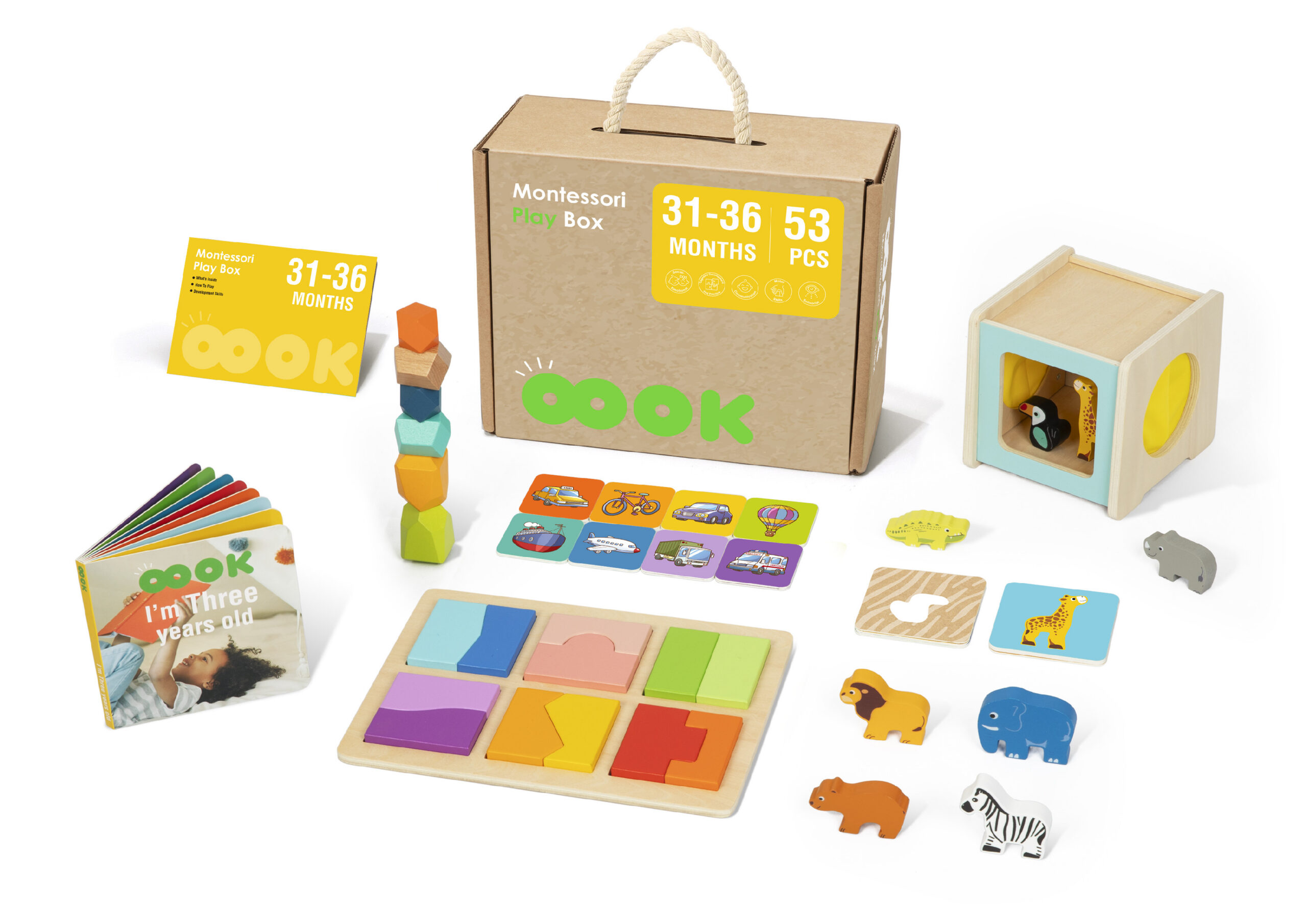 Mamido Montessori box XXL 53ks pro děti 31-36 měsíců