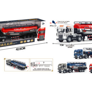 Mamido Nákladní auto s cisternou 1:24 světelné a zvukové efekty bílé MT1297