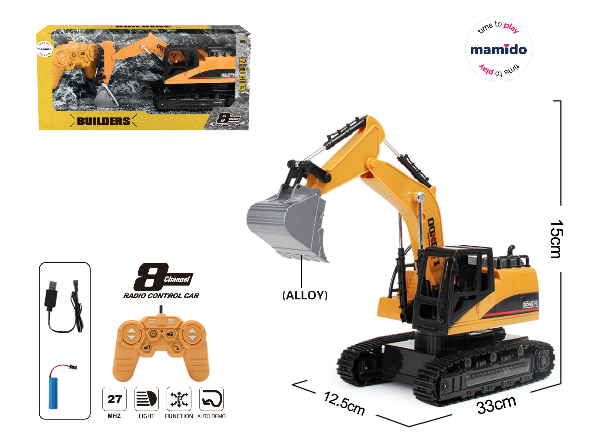 Mamido Pásový jeřáb na dálkové ovládání Builders RC