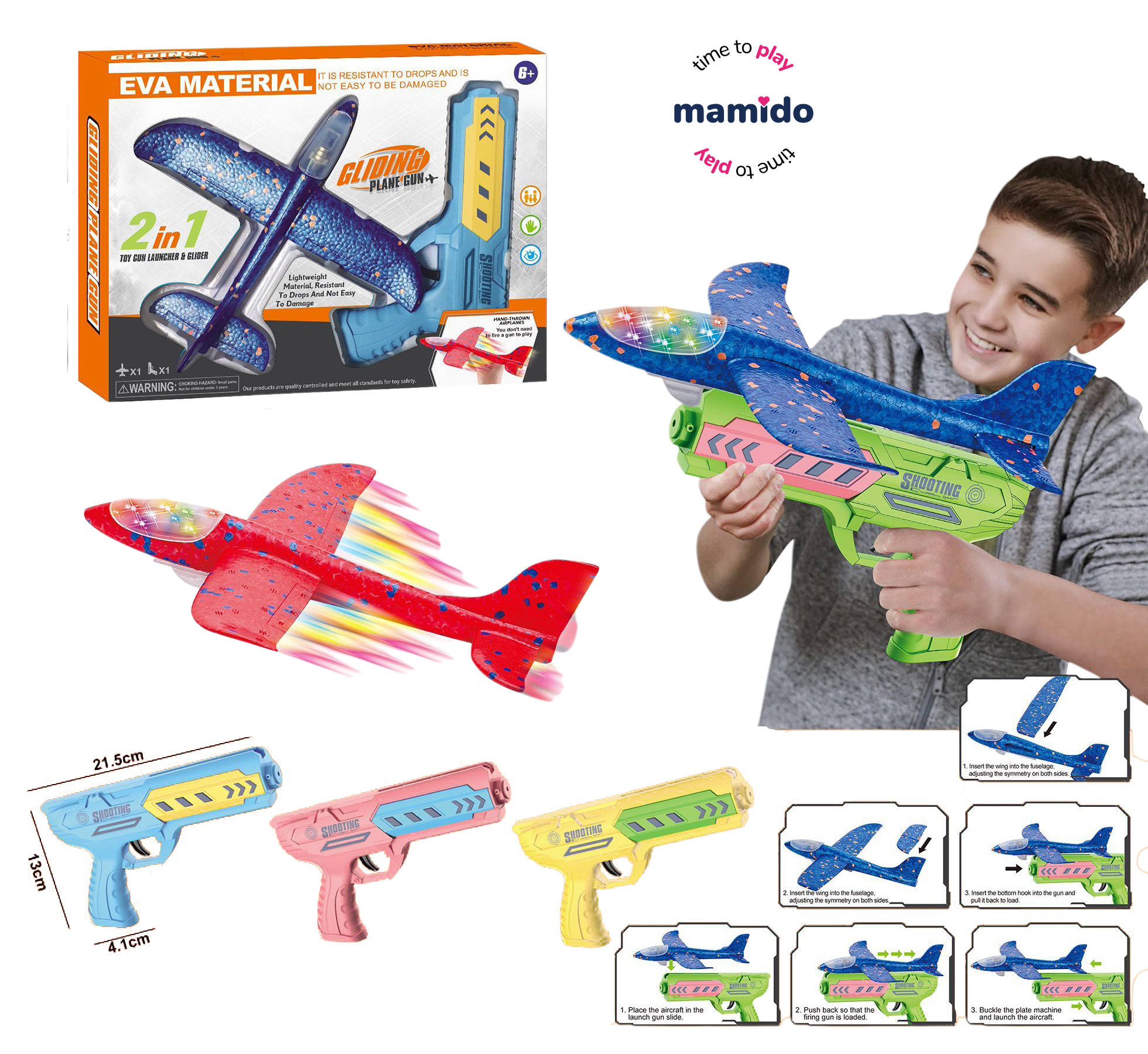 Mamido Pistole s letadlem 2v1