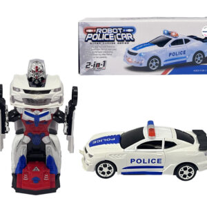 Mamido Policejní auto Robot Transformers 2v1 Robot Police Car MT1548
