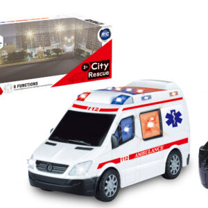 Mamido Sanitka na dálkové ovládání se světly Ambulance MT1376