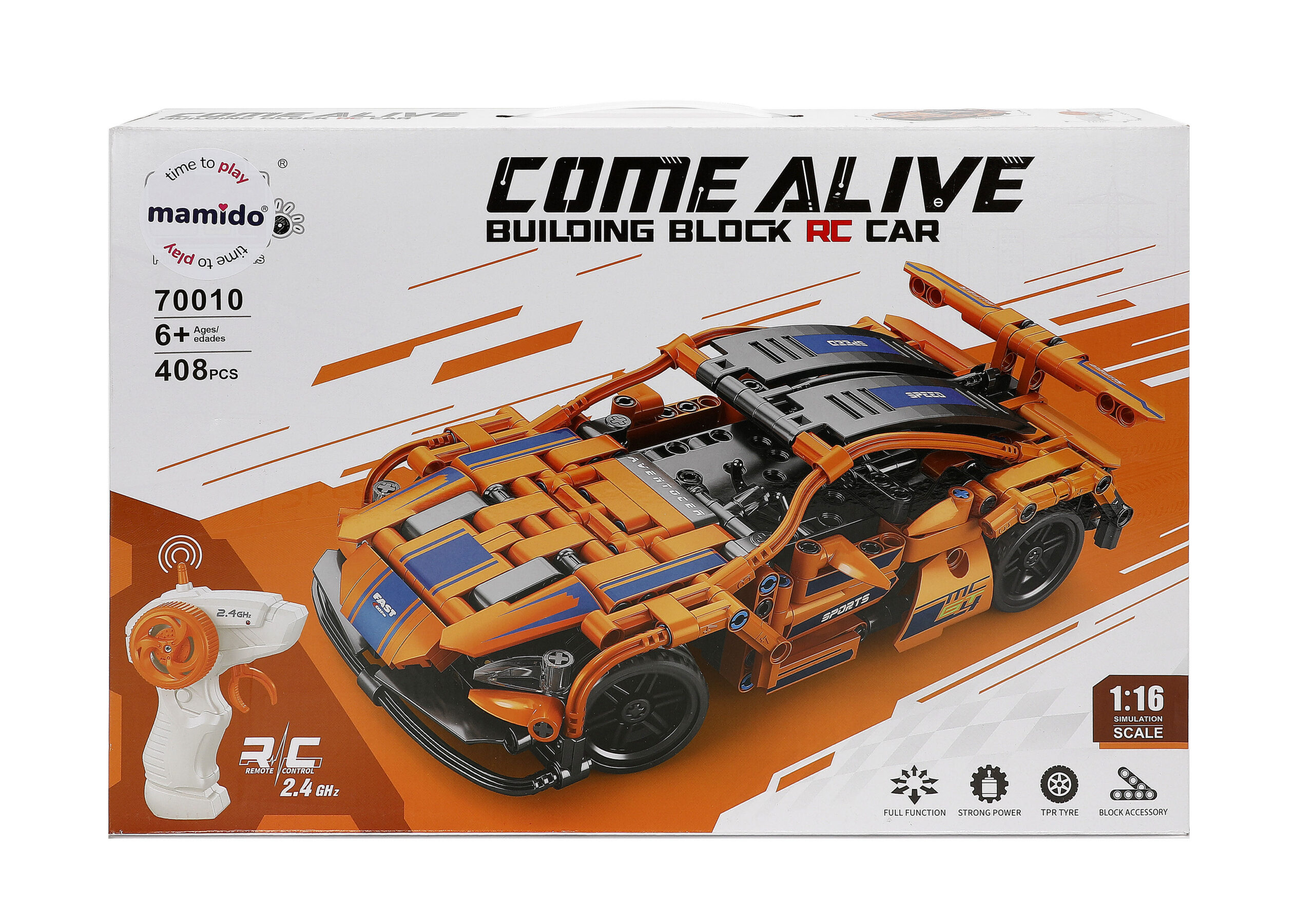 Mamido Technická stavebnice sportovní auto na dálkové ovládání 2