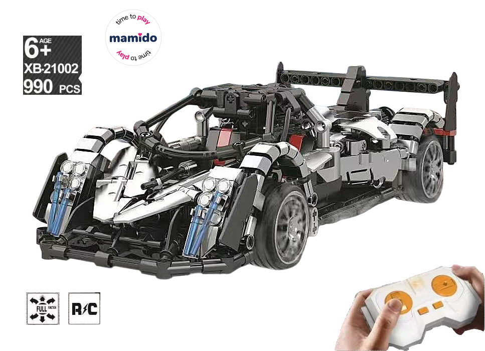 Mamido Technická stavebnice sportovní auto na dálkové ovládání 990 dílů