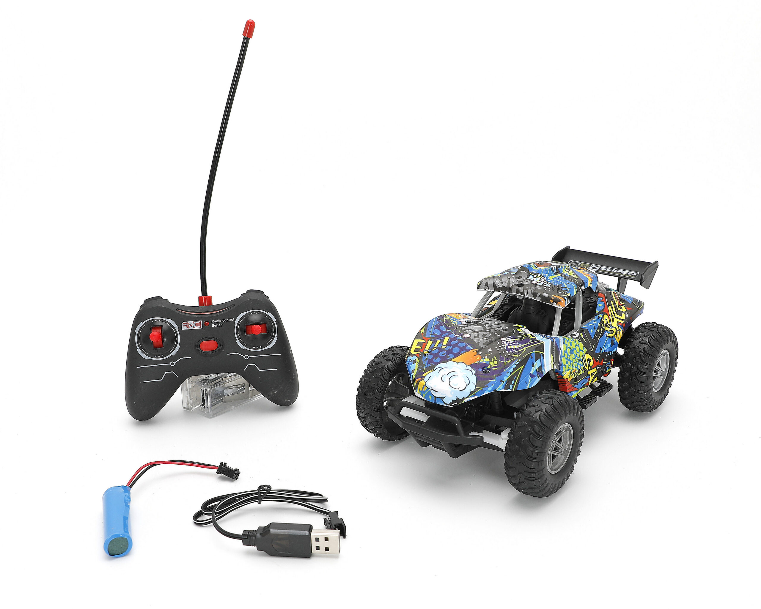 Mamido Terénní auto na dálkové ovládání Buggy 1:16 modré MT1570 - Obrázek 2
