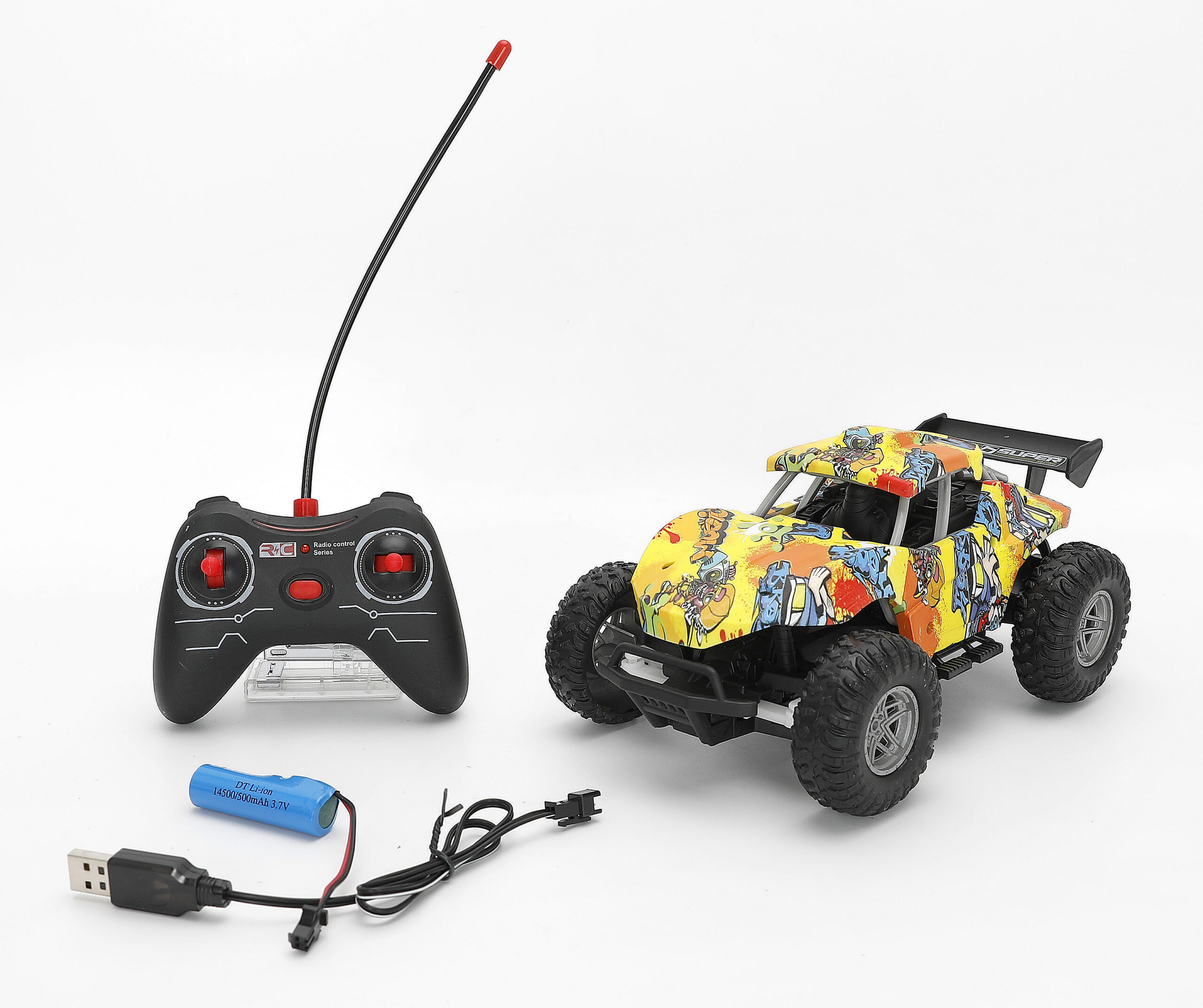 Mamido Terénní auto na dálkové ovládání Buggy 1:16 žluté MT1572 - Obrázek 2