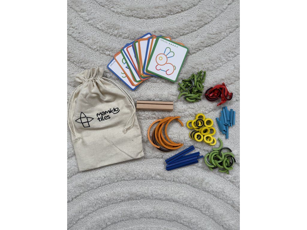 Mamido Tiles Magic Bag - Magnetické tvary MT111 - Obrázek 2