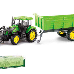 Mamido Traktor s vlečkou New farm 2025 zelený XXL