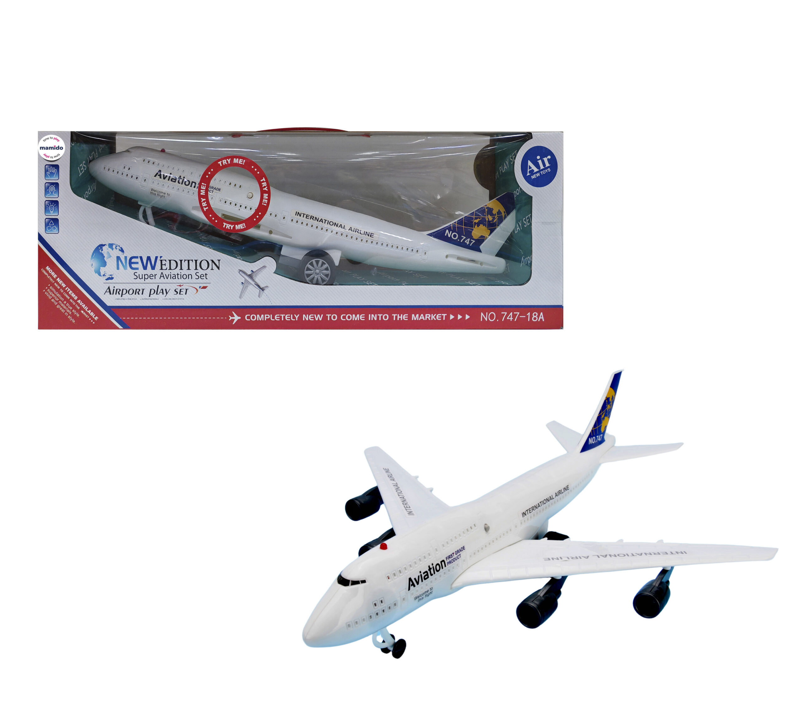 Mamido Velké interaktivní letadlo Aviation 747