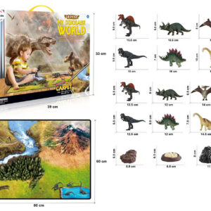 Mamido Velký set dinosaurů s podložkou My Dinosaur World MT1153