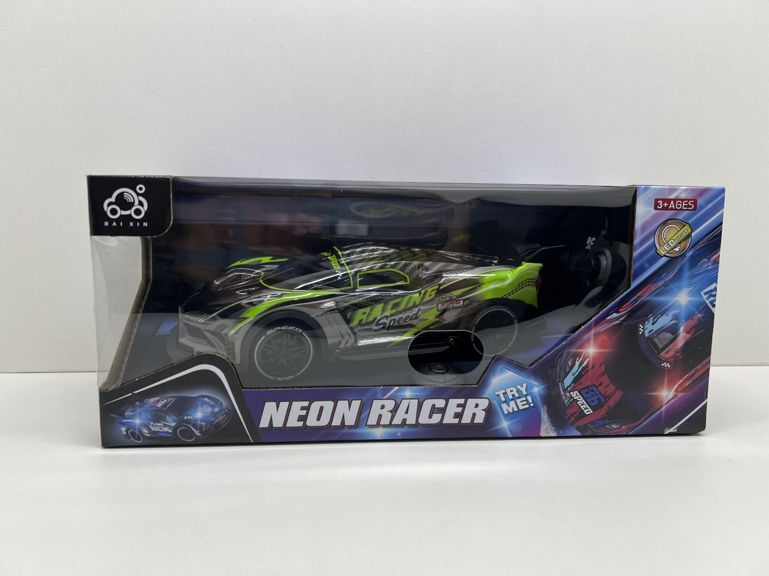 Mamido Závodní autíčko na dálkové ovládání Neon Racer se světly MT1307 - Obrázek 2