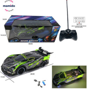 Mamido Závodní autíčko na dálkové ovládání Neon Racer se světly MT1307
