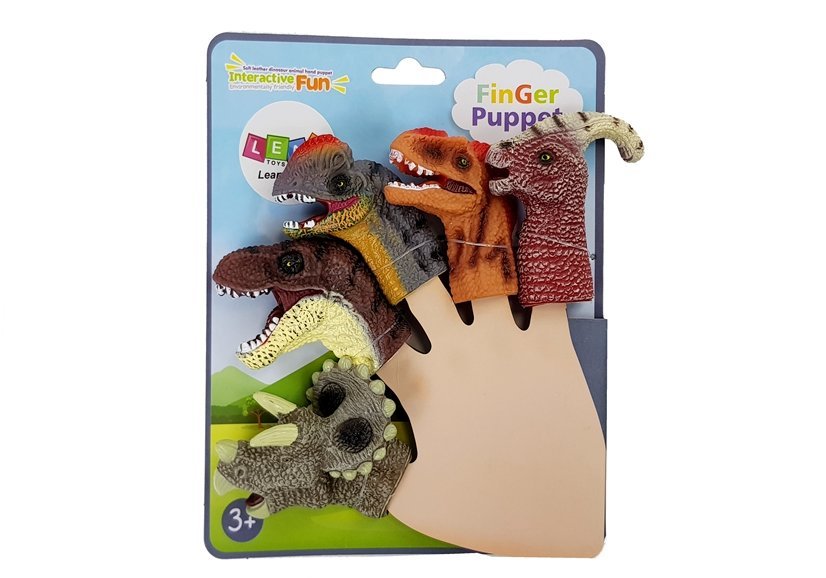 Maňásci na prsty dinosauři 5 kusů - Obrázek 2