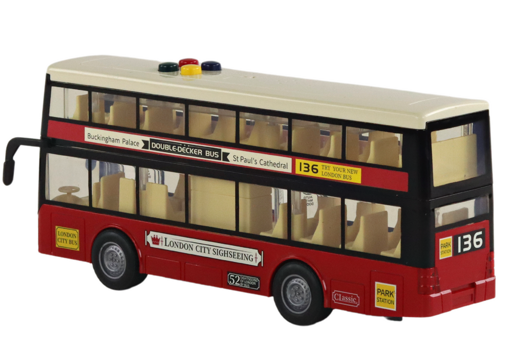 Městský dvoupatrový autobus 1:16 červený - Obrázek 2