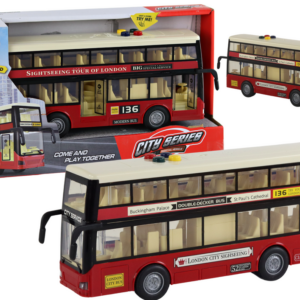 Městský dvoupatrový autobus 1:16 červený