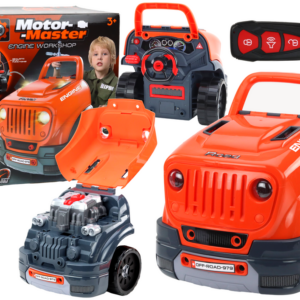 Montážní sada oranžový motor pro malé kutily