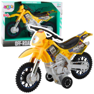 Motorka Crossbike Off-Road s efekty žlutá