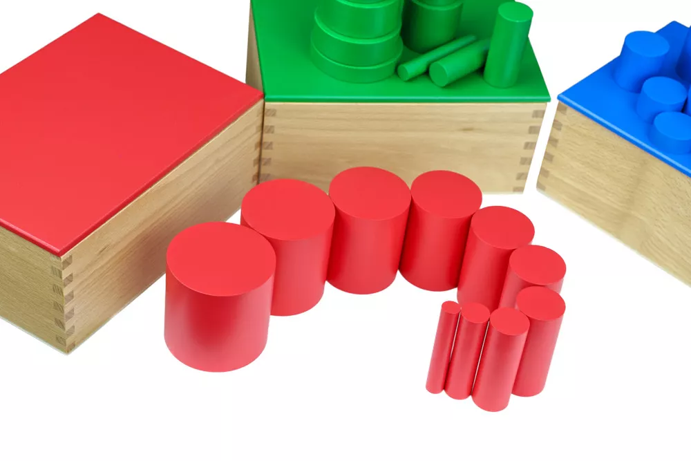Moyo Montessori Moyo Montessori Barevné válečky bez úchytů z bukového dřeva - Obrázek 2