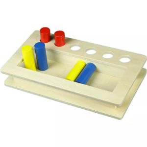 Moyo Montessori Moyo Montessori Box na vkládání válečků do otvorů