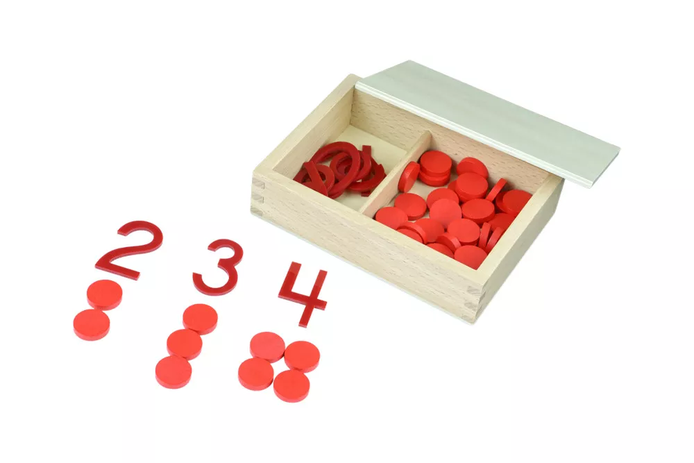 Moyo Montessori Moyo Montessori Číslice a žetony