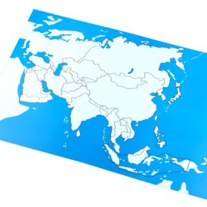 Moyo Montessori Moyo Montessori Kontrolní mapa - Asie Nová - bez popisků