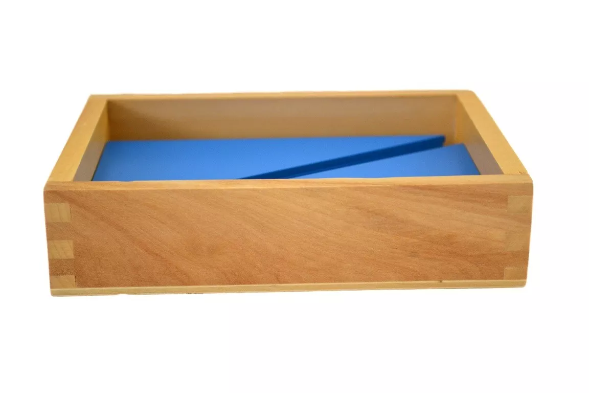 Moyo Montessori Moyo Montessori Krabička s modrými trojúhelníky - Obrázek 2