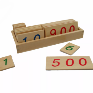 Moyo Montessori Moyo Montessori Malé dřevěné karty s čísly 1-1000