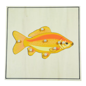 Moyo Montessori Moyo Montessori Puzzle s kostrou - ryba
