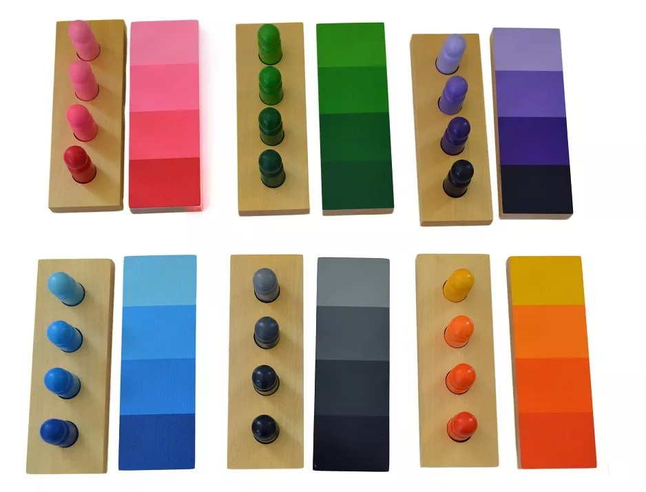 Moyo Montessori Moyo Montessori Stínování barev - figurky s destičkami - Obrázek 2